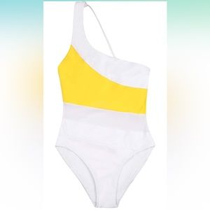 Skyshare One Shoulder One Piece Swimsuit with Tummy Control